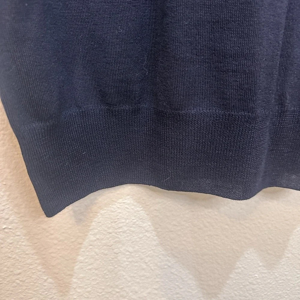 Canali 1934 Mens Navy Sweater Crew Neck 100% Extra Fine Merino Wool Sz 54 XL